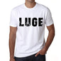 Mens Tee Shirt Vintage T Shirt Luge X-Small White 00560 - White / Xs - Casual