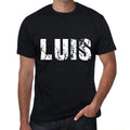 Men's Tee Shirt Vintage T shirt Luis X-Small Black 00557