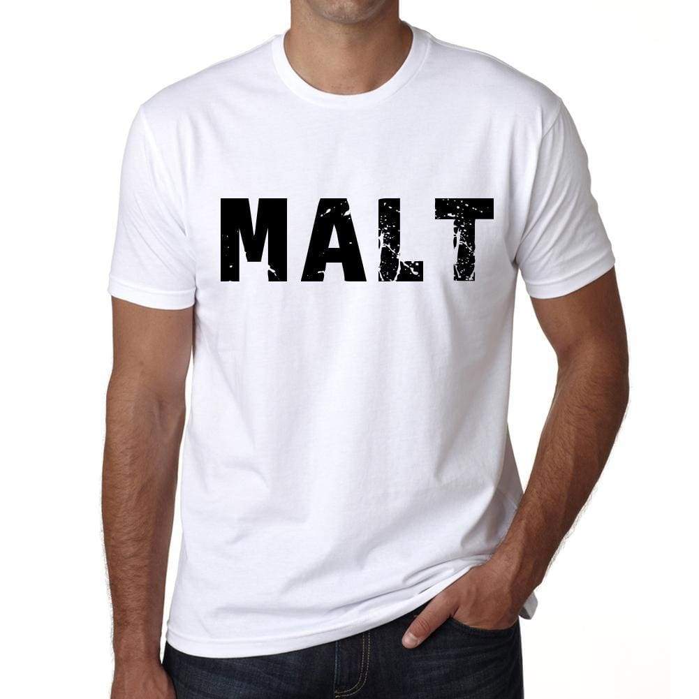 Mens Tee Shirt Vintage T Shirt Malt X-Small White 00560 - White / Xs - Casual