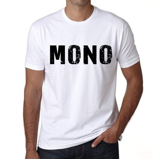 Mens Tee Shirt Vintage T Shirt Mono X-Small White 00560 - White / Xs - Casual