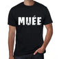 Mens Tee Shirt Vintage T Shirt Muée X-Small Black 00557 - Black / Xs - Casual