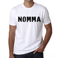 Men's Tee Shirt Vintage T shirt Nomma X-Small White