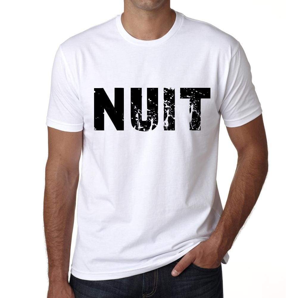 Mens Tee Shirt Vintage T Shirt Nuit X-Small White 00560 - White / Xs - Casual