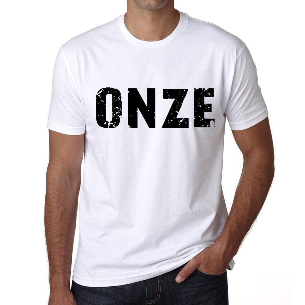 Mens Tee Shirt Vintage T Shirt Onze X-Small White 00560 - White / Xs - Casual