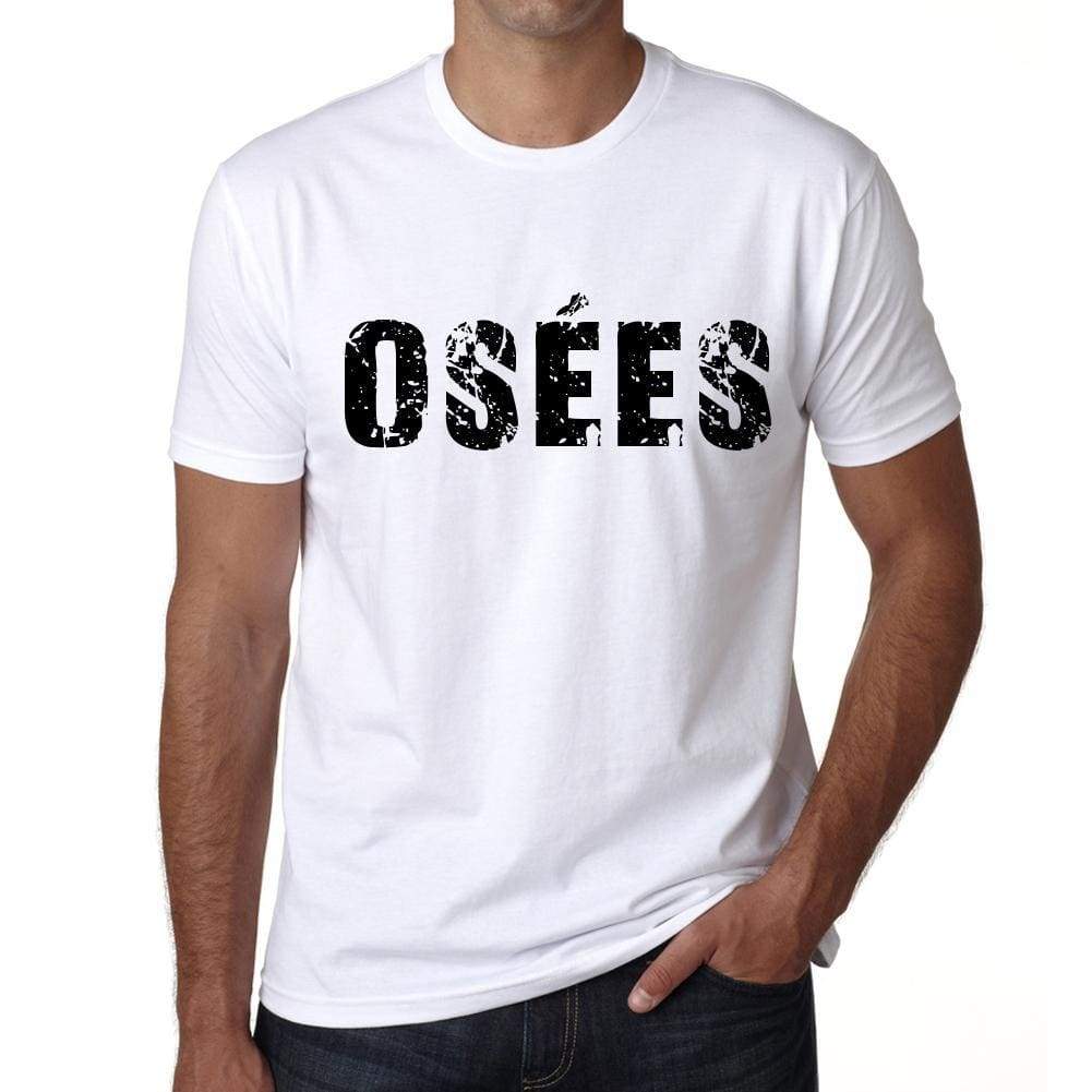 Mens Tee Shirt Vintage T Shirt Osées X-Small White - White / Xs - Casual