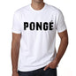 Mens Tee Shirt Vintage T Shirt Pongé X-Small White - White / Xs - Casual