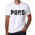 Men's Tee Shirt Vintage T shirt Porc X-Small White 00560