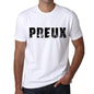 Mens Tee Shirt Vintage T Shirt Preux X-Small White - White / Xs - Casual
