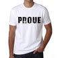 Mens Tee Shirt Vintage T Shirt Proue X-Small White - White / Xs - Casual