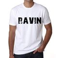Men's Tee Shirt Vintage T shirt Ravin X-Small White