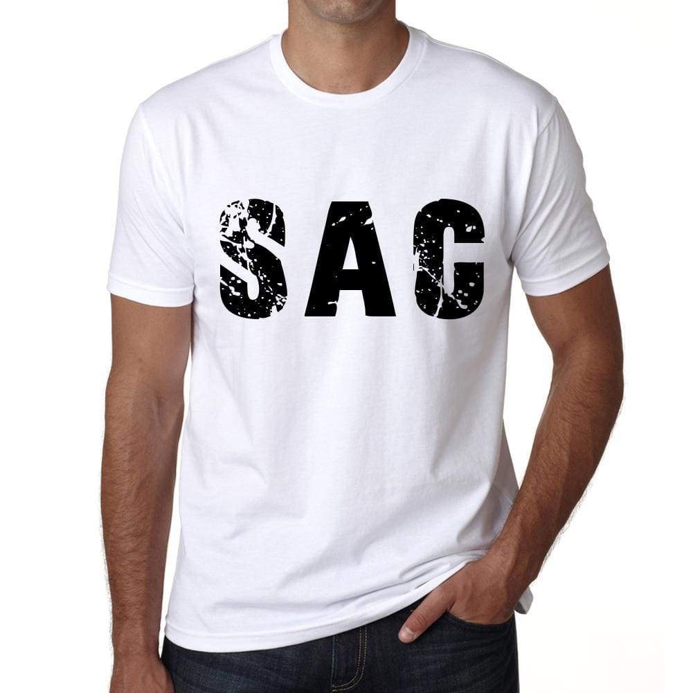 Mens Tee Shirt Vintage T Shirt Sac X-Small White 00559 - White / Xs - Casual