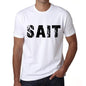 Mens Tee Shirt Vintage T Shirt Sait X-Small White 00560 - White / Xs - Casual
