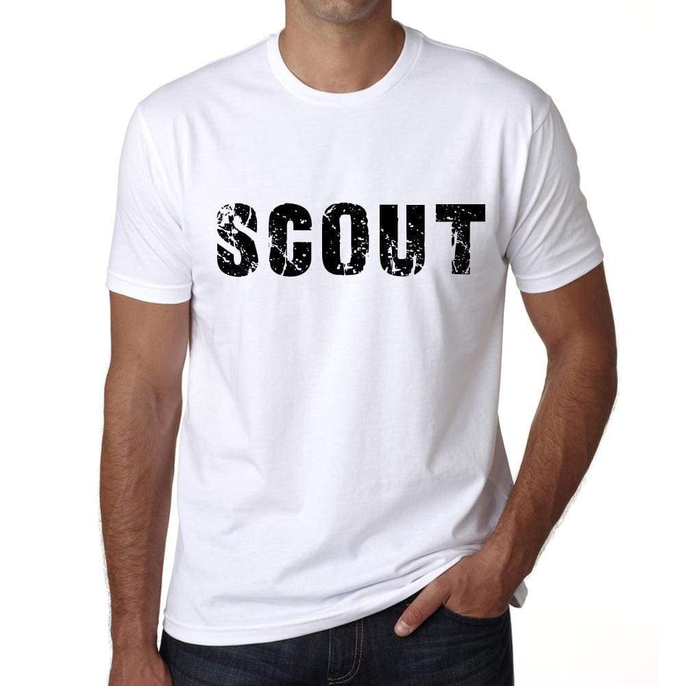 Mens Tee Shirt Vintage T Shirt Scout X-Small White - White / Xs - Casual