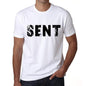 Mens Tee Shirt Vintage T Shirt Sent X-Small White 00560 - White / Xs - Casual