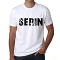 Men's Tee Shirt Vintage T shirt Serin X-Small White