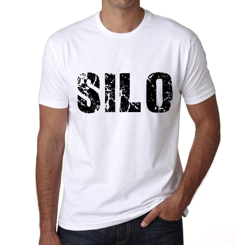 Mens Tee Shirt Vintage T Shirt Silo X-Small White 00560 - White / Xs - Casual