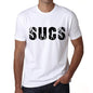 Mens Tee Shirt Vintage T Shirt Sucs X-Small White 00560 - White / Xs - Casual