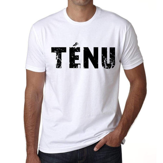 Mens Tee Shirt Vintage T Shirt Tènu X-Small White 00560 - White / Xs - Casual