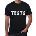 Men's Tee Shirt Vintage T shirt Tests X-Small Black 00558
