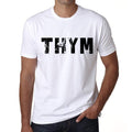 Men's Tee Shirt Vintage T shirt Thym X-Small White 00560