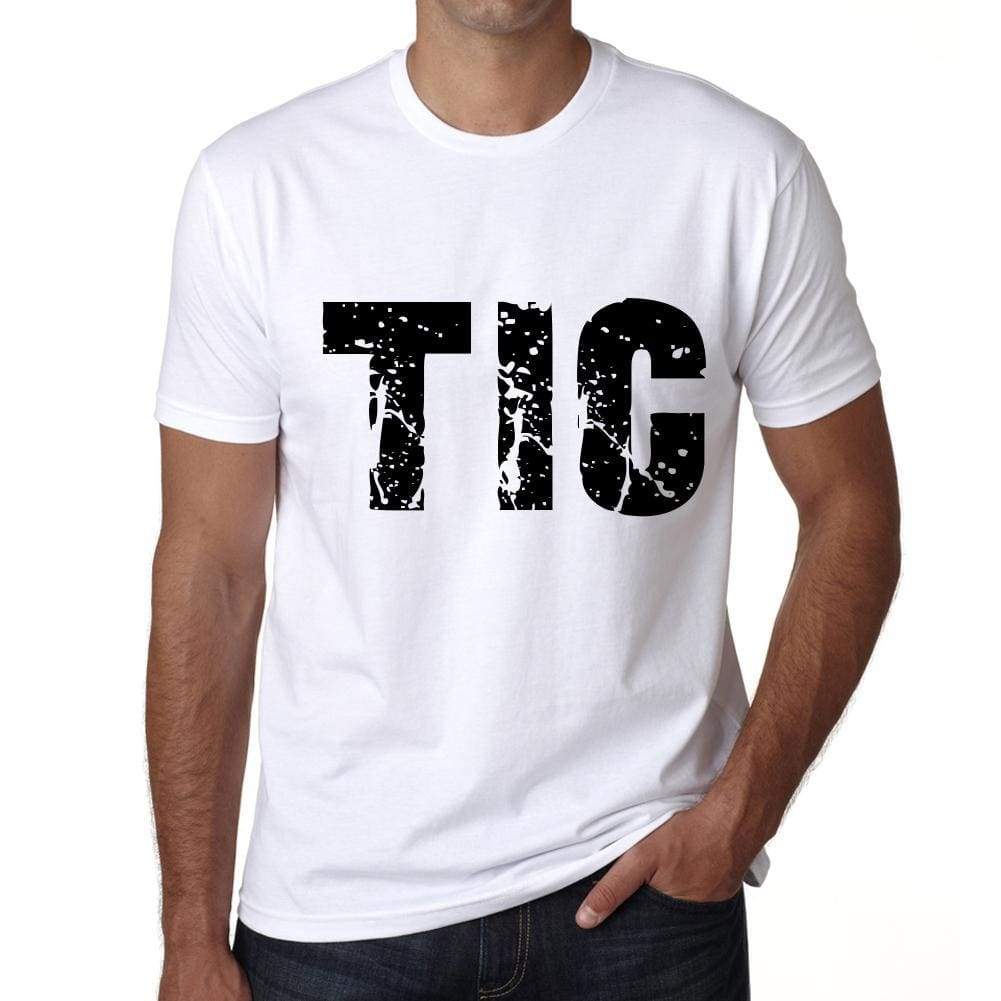 Mens Tee Shirt Vintage T Shirt Tic X-Small White 00559 - White / Xs - Casual