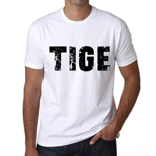 Mens Tee Shirt Vintage T Shirt Tige X-Small White 00560 - White / Xs - Casual