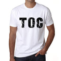 Men's Tee Shirt Vintage T shirt Toc X-Small White 00559