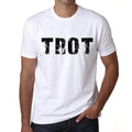 Men's Tee Shirt Vintage T shirt Trot X-Small White 00560