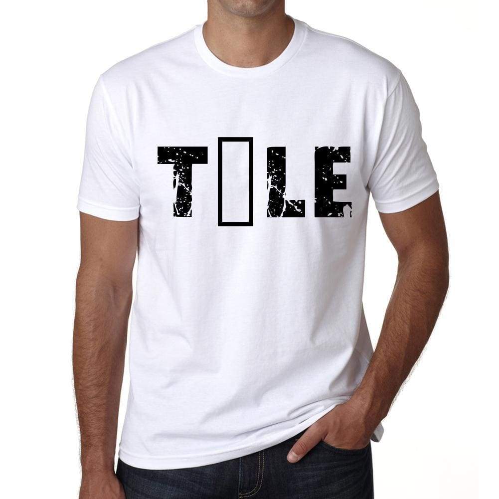 Mens Tee Shirt Vintage T Shirt Tùle X-Small White 00560 - White / Xs - Casual