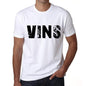 Mens Tee Shirt Vintage T Shirt Vins X-Small White 00560 - White / Xs - Casual