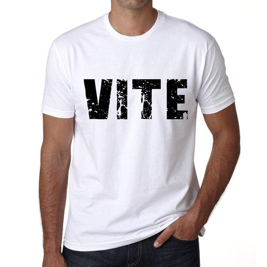 Mens Tee Shirt Vintage T Shirt Vite X-Small White 00560 - White / Xs - Casual