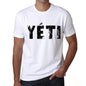Mens Tee Shirt Vintage T Shirt Yèti X-Small White 00560 - White / Xs - Casual