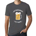 Men's Vintage Tee Shirt Graphic T shirt Attaquant de Pinte Mouse Grey