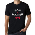 Men's Vintage Tee Shirt Graphic T shirt Bon à Marier Deep Black