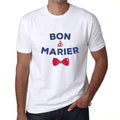 Men's Vintage Tee Shirt Graphic T shirt Bon à Marier White