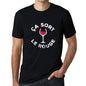 Mens Vintage Tee Shirt Graphic T Shirt Ca Sort Le Rouge Deep Black - Deep Black / Xs / Cotton - T-Shirt
