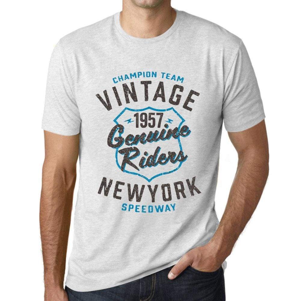 Mens Vintage Tee Shirt Graphic T Shirt Genuine Riders 1957 Vintage White - Vintage White / Xs / Cotton - T-Shirt