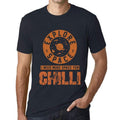 Men's Vintage Tee Shirt Graphic T shirt I Need More Space For CHILLI Navy