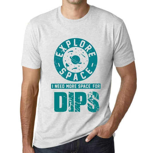 Mens Vintage Tee Shirt Graphic T Shirt I Need More Space For Dips Vintage White - Vintage White / Xs / Cotton - T-Shirt