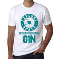 Men's Vintage Tee Shirt Graphic T shirt I Need More Space For GIN White