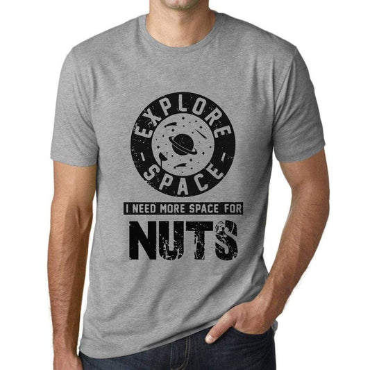 Mens Vintage Tee Shirt Graphic T Shirt I Need More Space For Nuts Grey Marl - Grey Marl / Xs / Cotton - T-Shirt