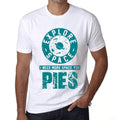 Men's Vintage Tee Shirt Graphic T shirt I Need More Space For PIES White