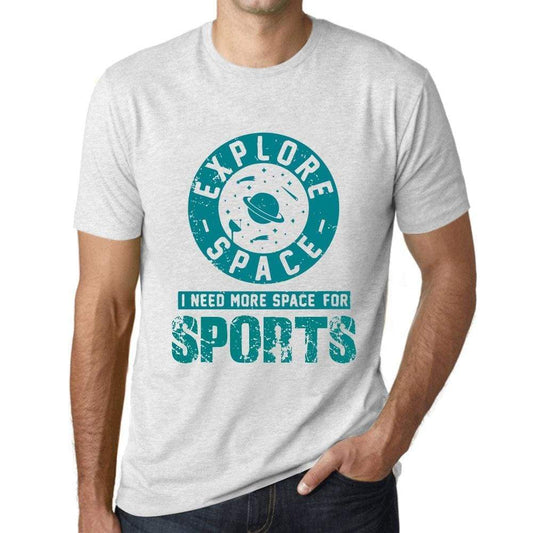 Mens Vintage Tee Shirt Graphic T Shirt I Need More Space For Sports Vintage White - Vintage White / Xs / Cotton - T-Shirt
