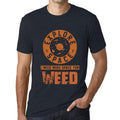 Men's Vintage Tee Shirt Graphic T shirt I Need More Space For WEED Navy