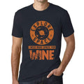 Men's Vintage Tee Shirt Graphic T shirt I Need More Space For WINE Navy