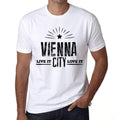 Men's Vintage Tee Shirt Graphic T shirt Live It Love It VIENNA White