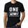 Mens Vintage Tee Shirt Graphic T Shirt One Army Deep Black - Deep Black / Xs / Cotton - T-Shirt