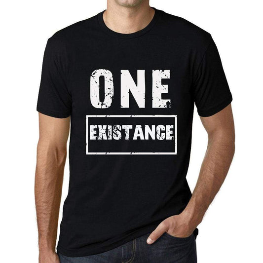 Mens Vintage Tee Shirt Graphic T Shirt One Existance Deep Black - Deep Black / Xs / Cotton - T-Shirt