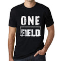 Men's Vintage Tee Shirt Graphic T shirt One FIELD Deep Black