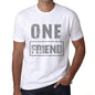 Mens Vintage Tee Shirt Graphic T Shirt One Friend White - White / Xs / Cotton - T-Shirt